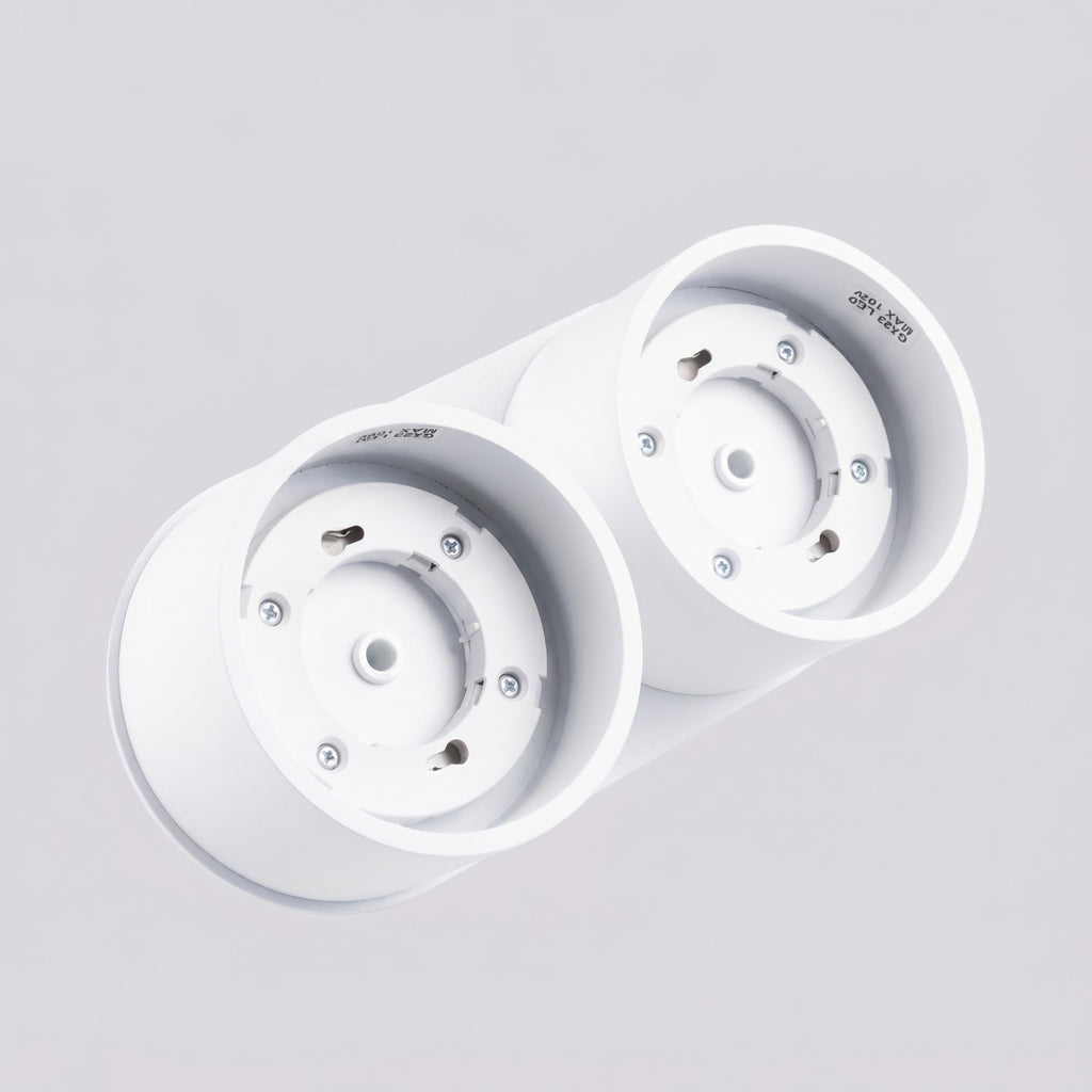 Plafonnier Modo 2 aluminium blanc Gx53, vue 6