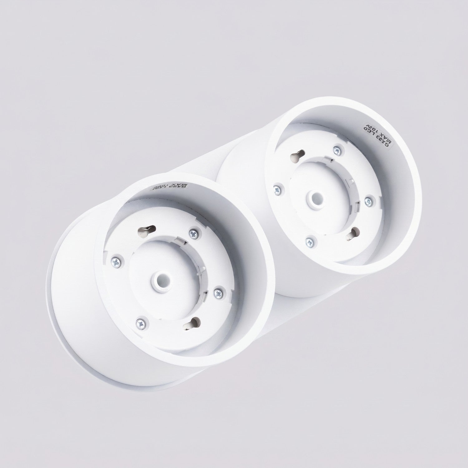 Plafonnier Modo 2 aluminium blanc Gx53, vue 6