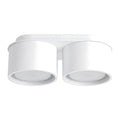 Plafonnier Modo 2 aluminium blanc Gx53