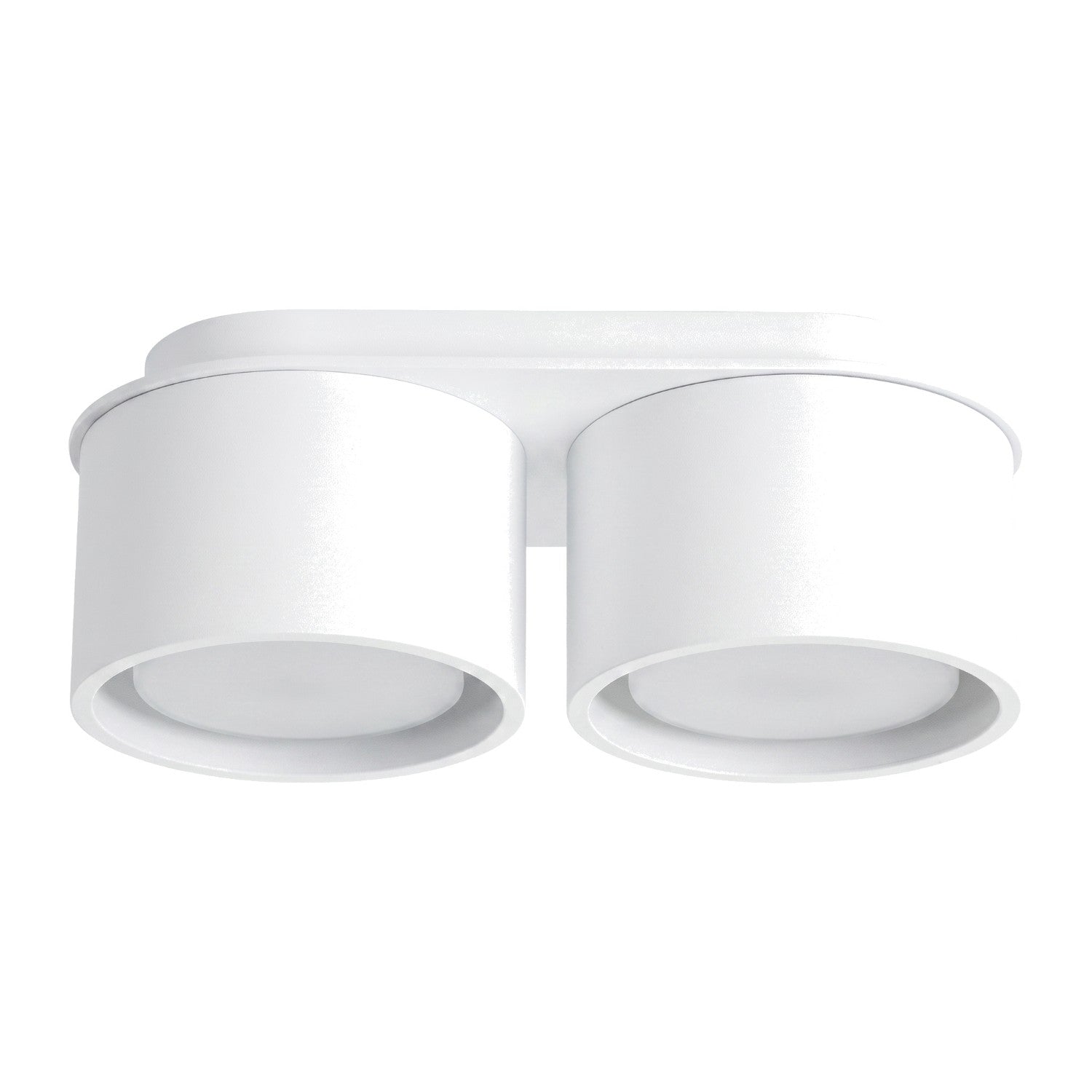 Plafonnier Modo 2 aluminium blanc Gx53