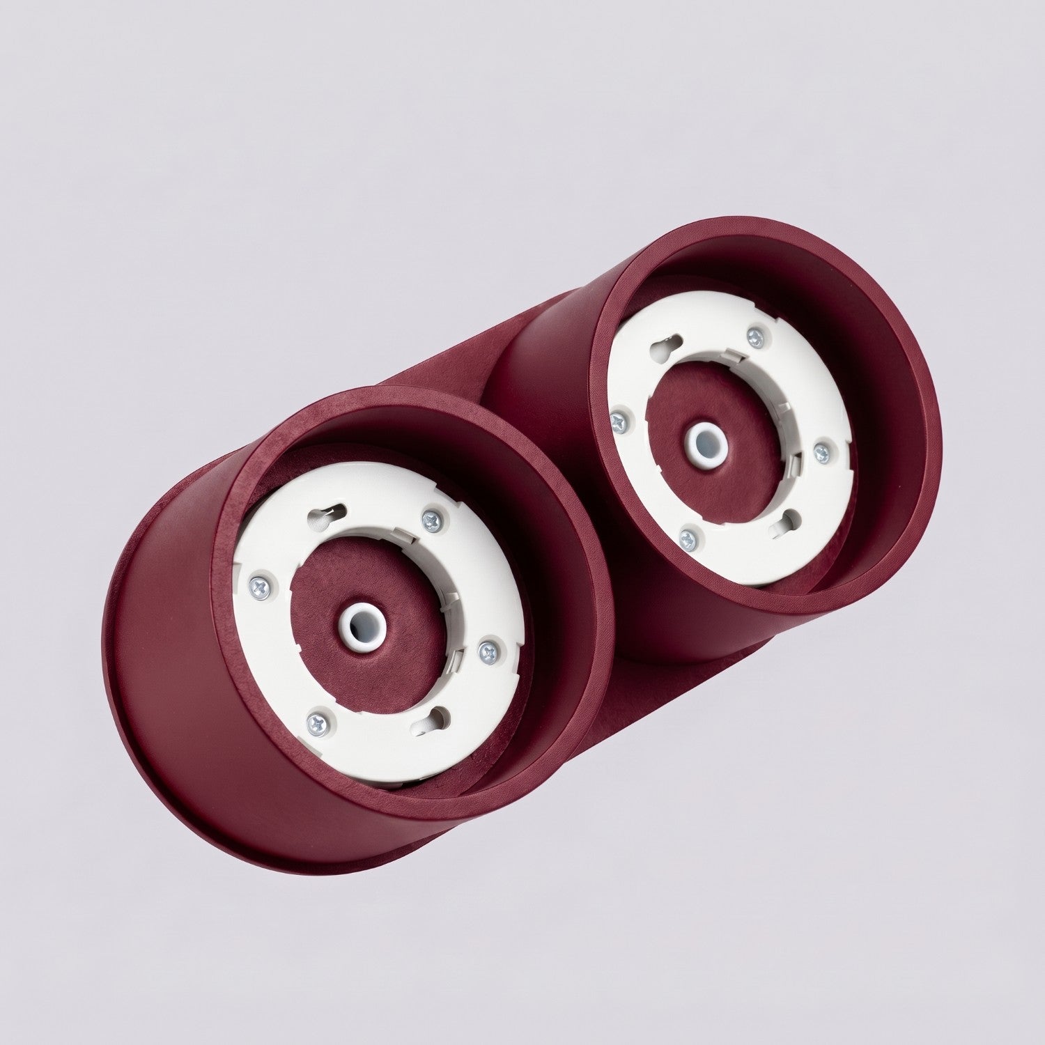 Plafonnier Modo 2 aluminium bordeaux Gx53, vue 6