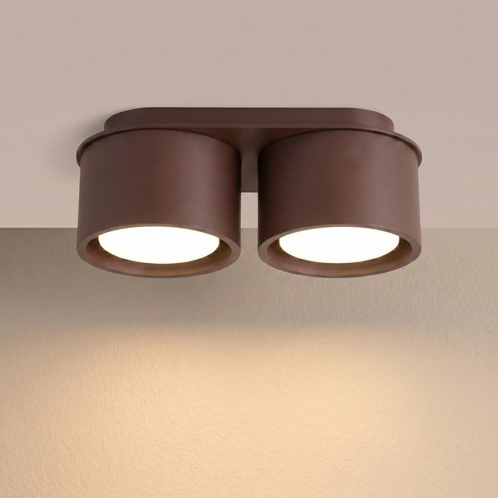 Plafonnier Modo 2 aluminium brun Gx53, vue 3