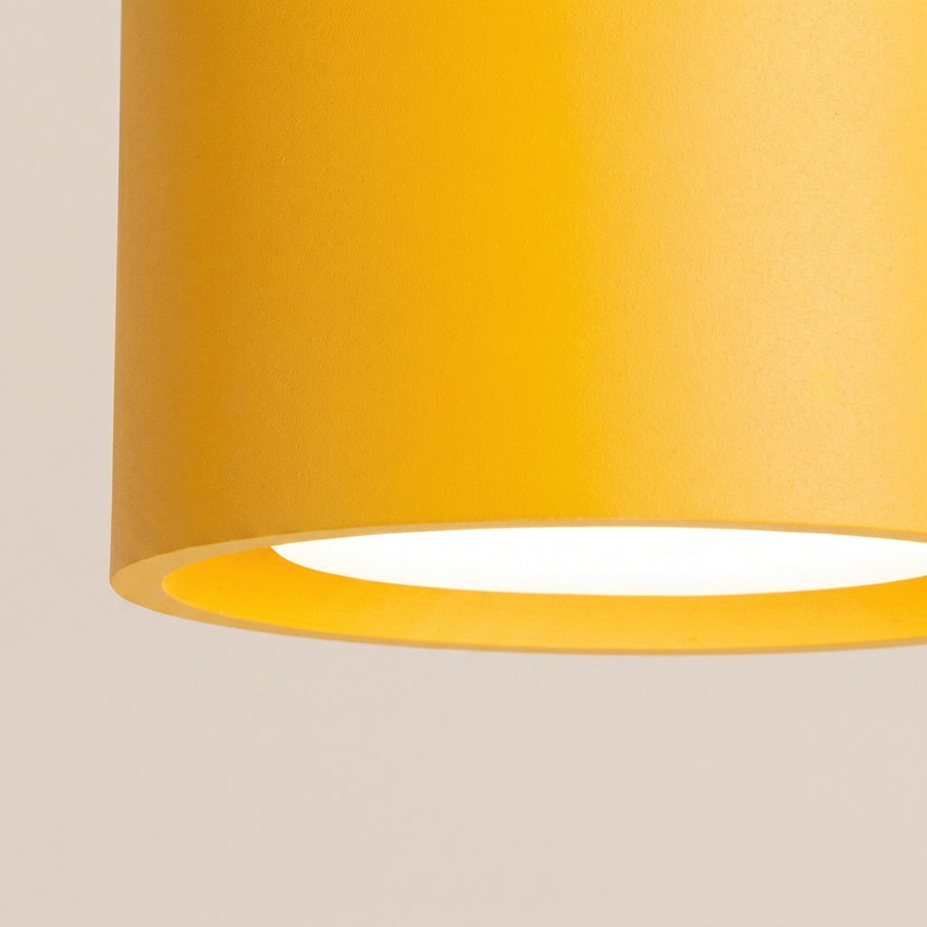 Plafonnier Modo 2 aluminium jaune Gx53, vue 4