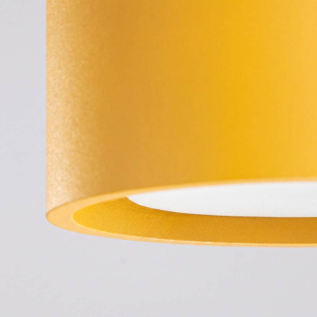 Plafonnier Modo 2 aluminium jaune Gx53, vue 5