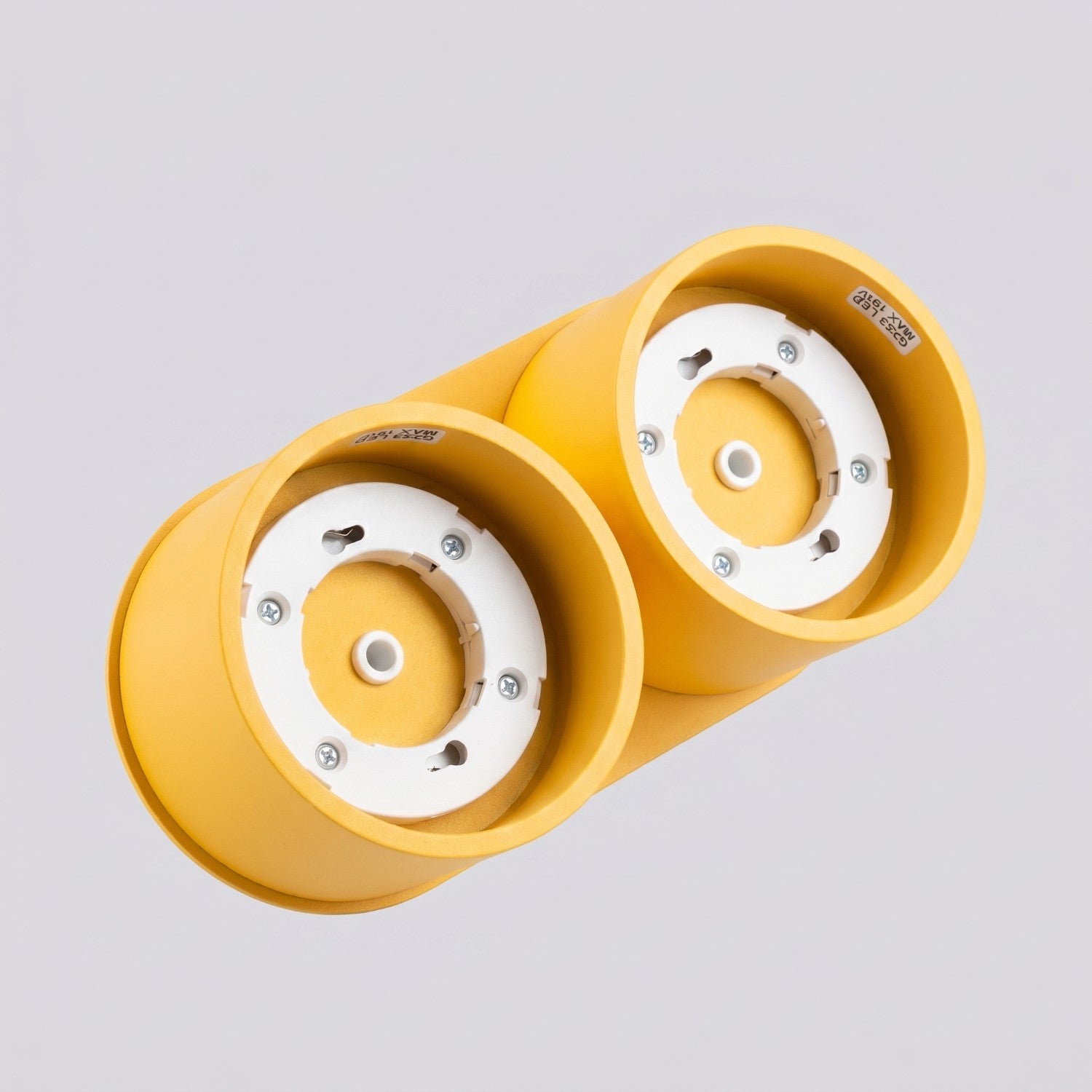 Plafonnier Modo 2 aluminium jaune Gx53, vue 6