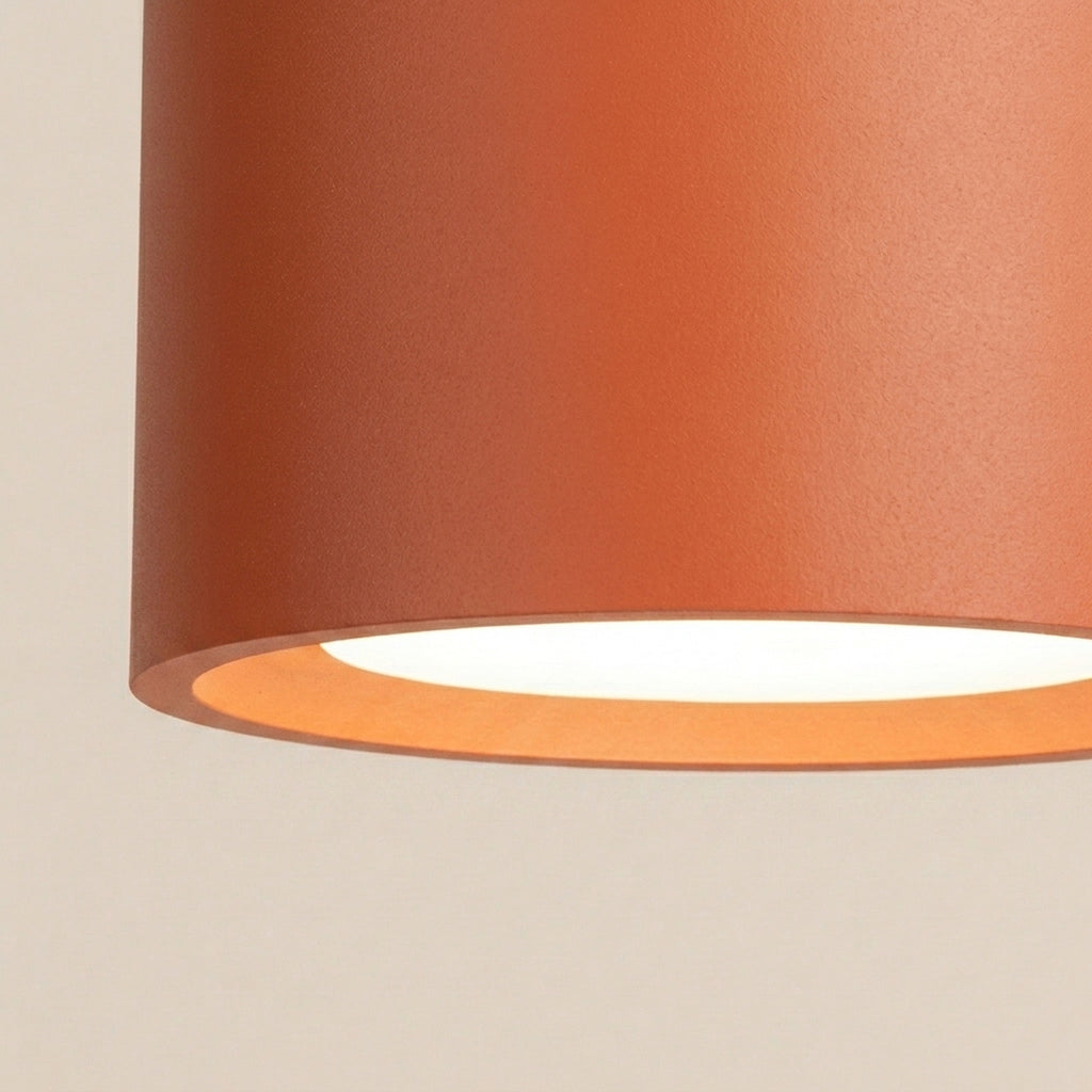 Plafonnier Modo 2 aluminium ocre rouge Gx53, vue 4
