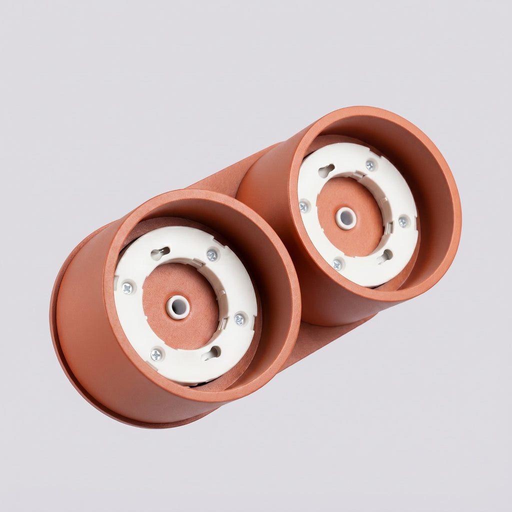Plafonnier Modo 2 aluminium ocre rouge Gx53, vue 6