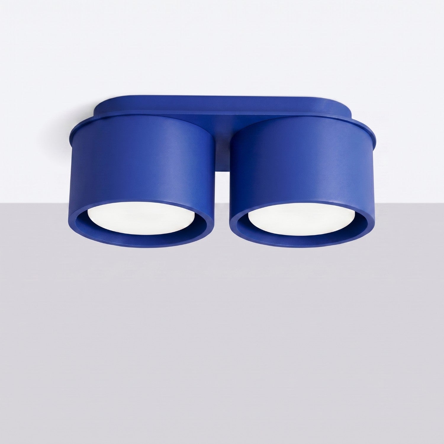 Plafonnier Modo 2 aluminium bleu outremer Gx53, vue 2