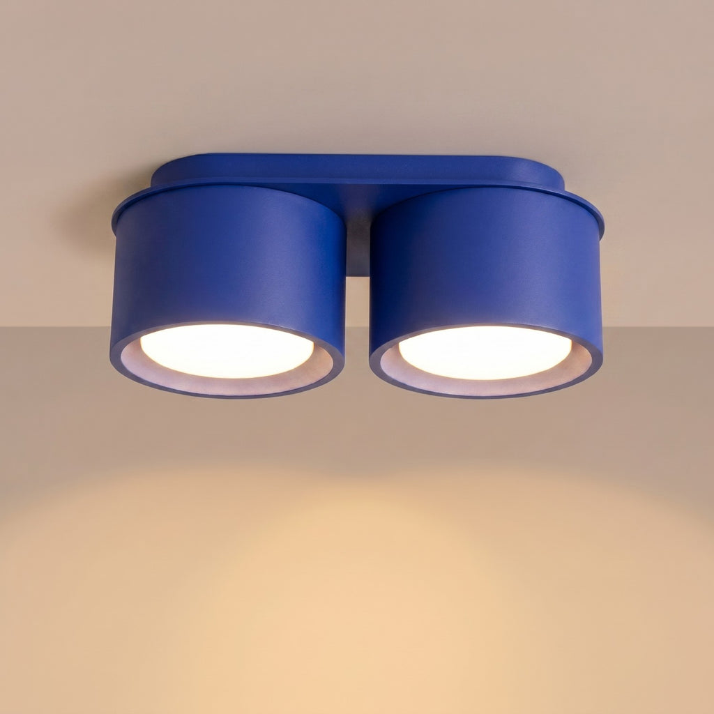 Plafonnier Modo 2 aluminium bleu outremer Gx53, vue 3