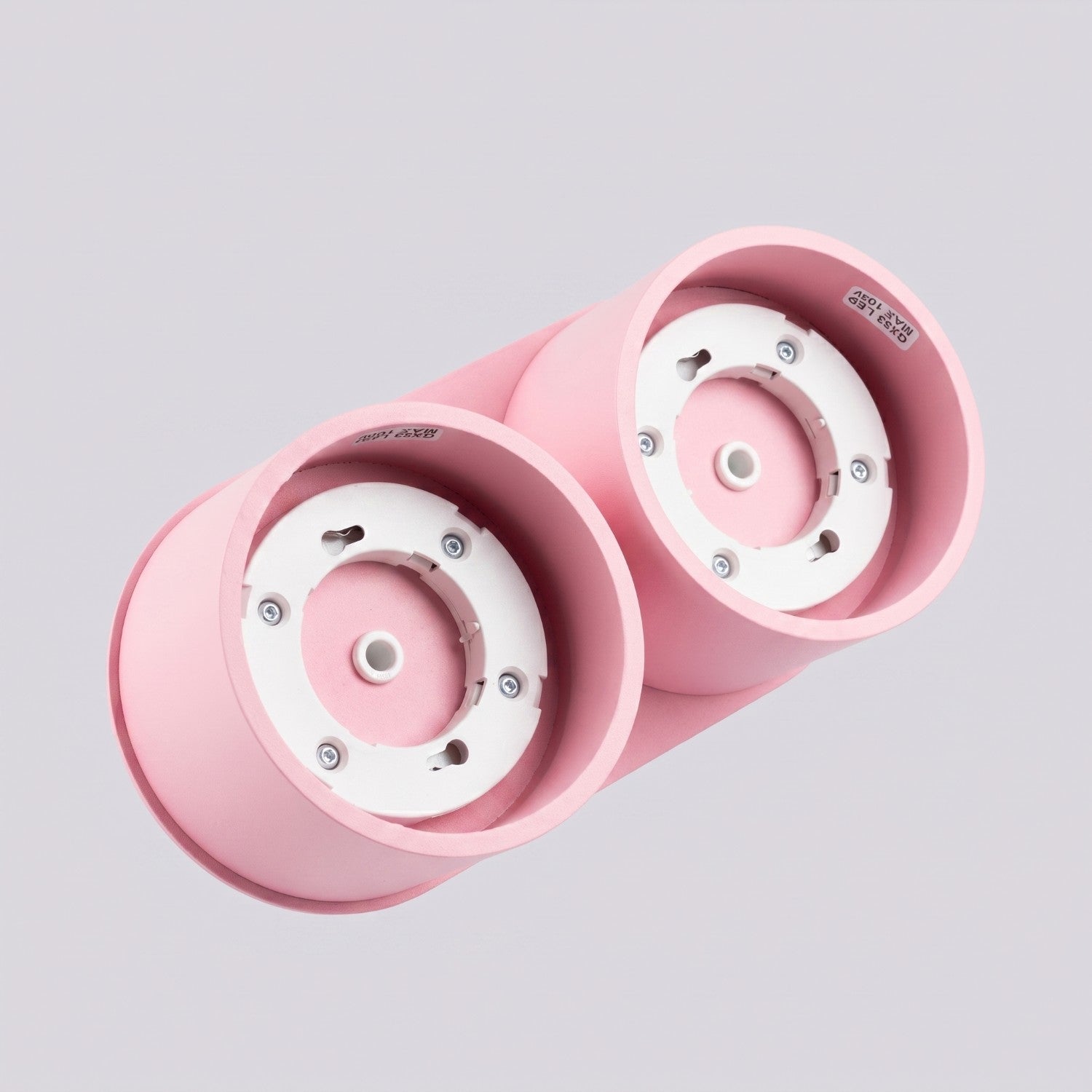 Plafonnier Modo 2 aluminium rose Gx53, vue 6