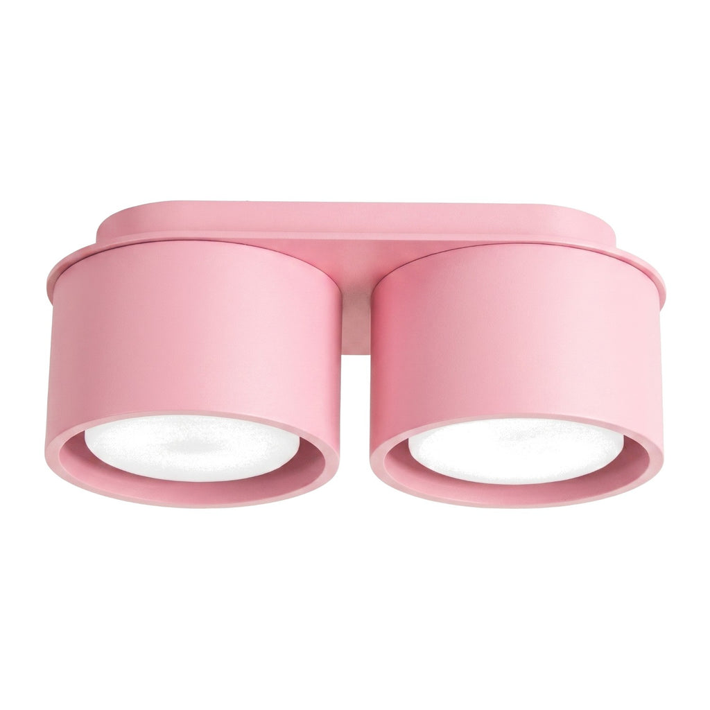 Plafonnier Modo 2 aluminium rose Gx53