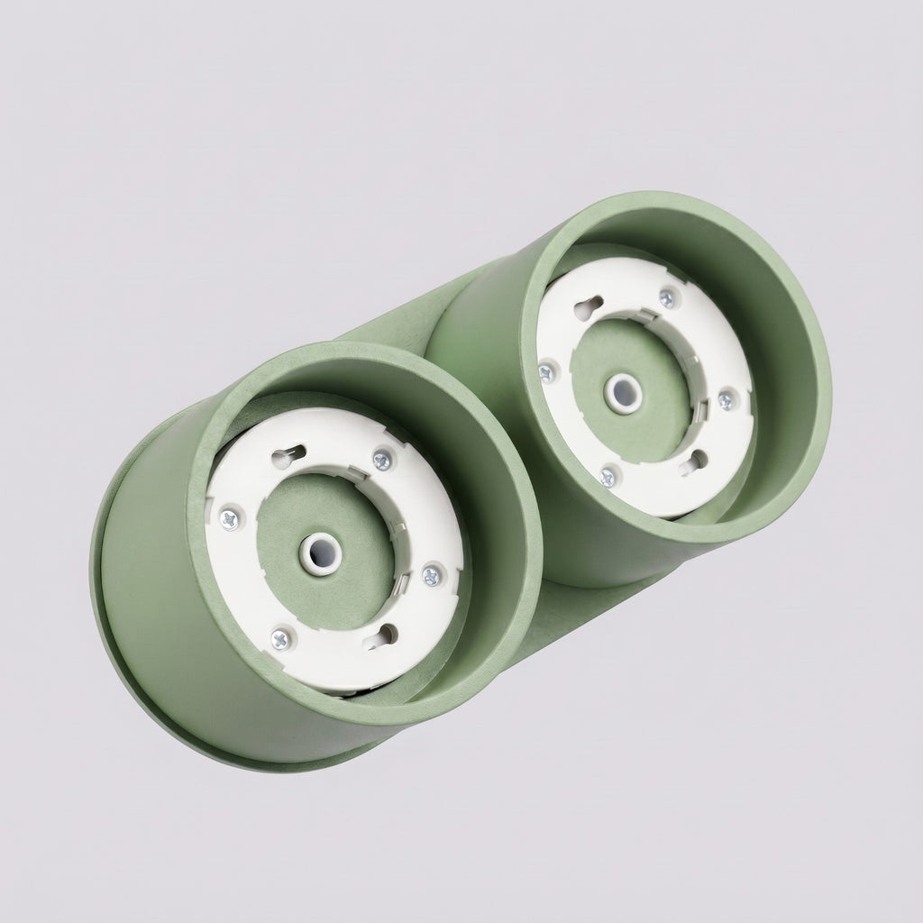 Plafonnier Modo 2 aluminium vert sauge Gx53, vue 6