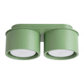Plafonnier Modo 2 aluminium vert sauge Gx53