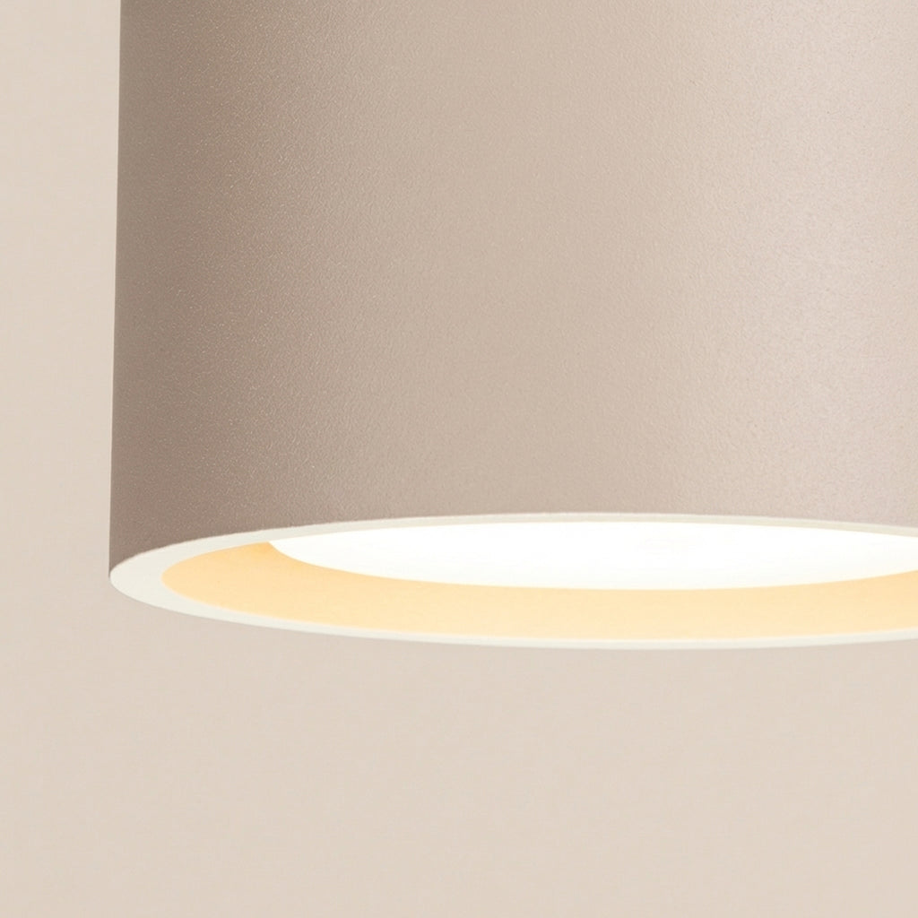 Plafonnier Modo 2 aluminium taupe Gx53, vue 4