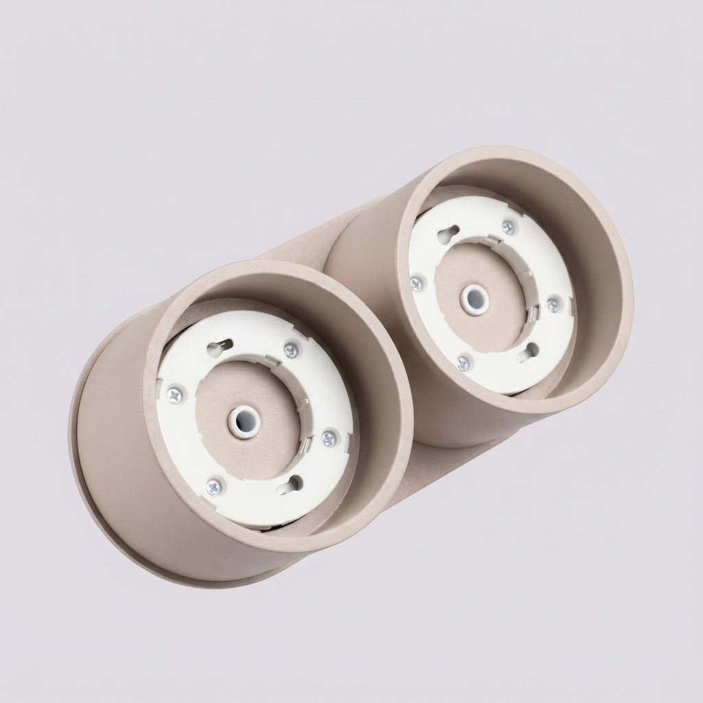 Plafonnier Modo 2 aluminium taupe Gx53, vue 6