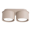 Plafonnier Modo 2 aluminium taupe Gx53