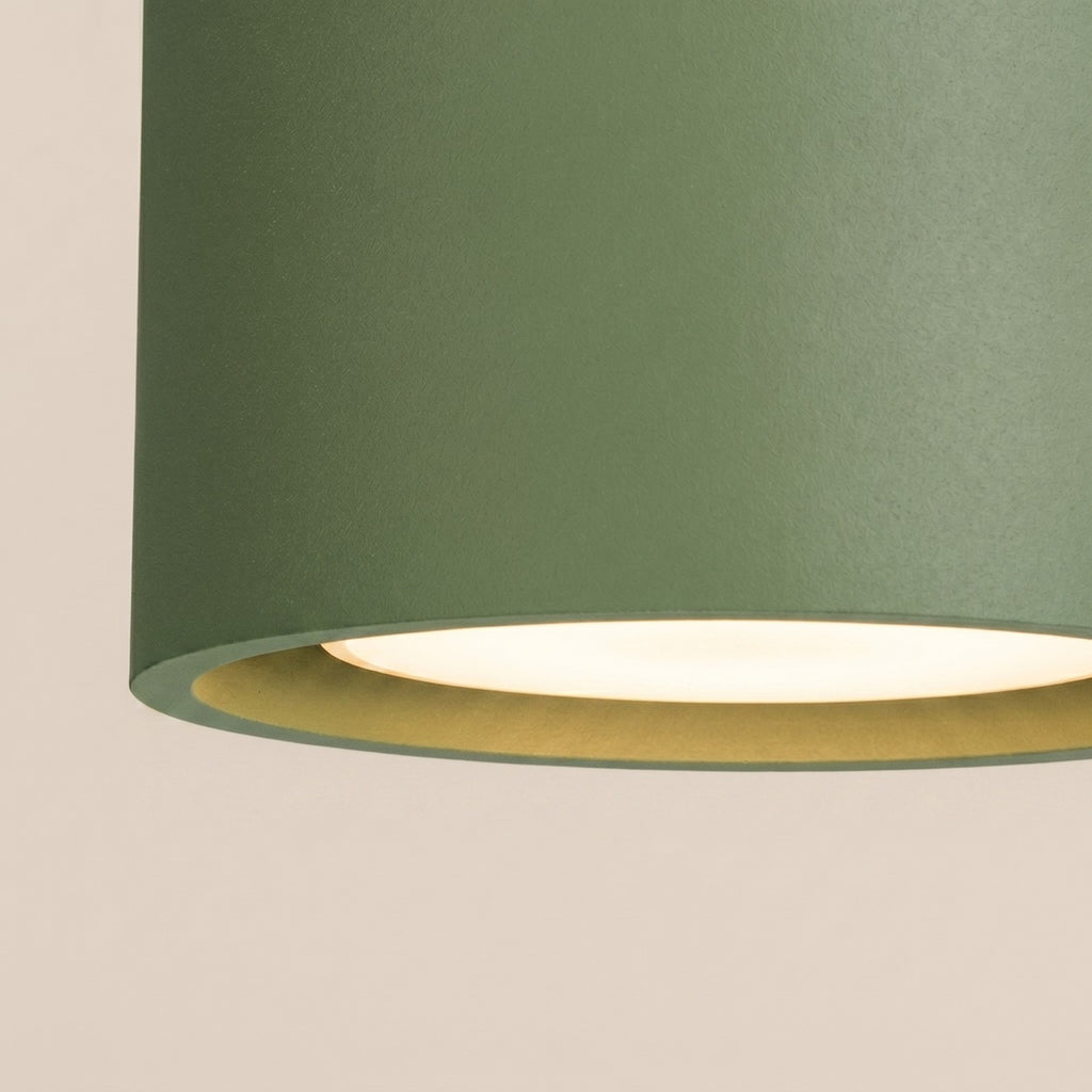 Plafonnier Modo 2 aluminium vert olive Gx53, vue 4