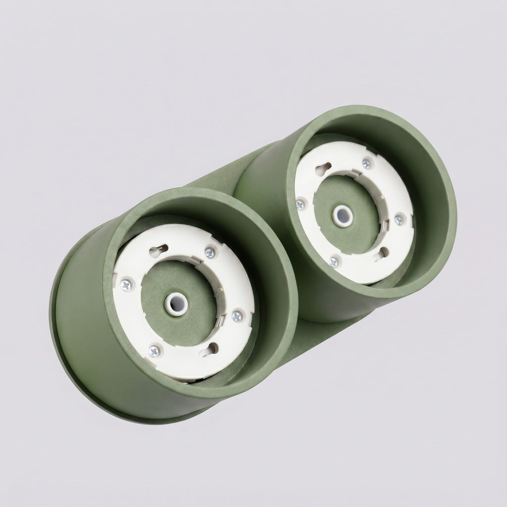 Plafonnier Modo 2 aluminium vert olive Gx53, vue 6
