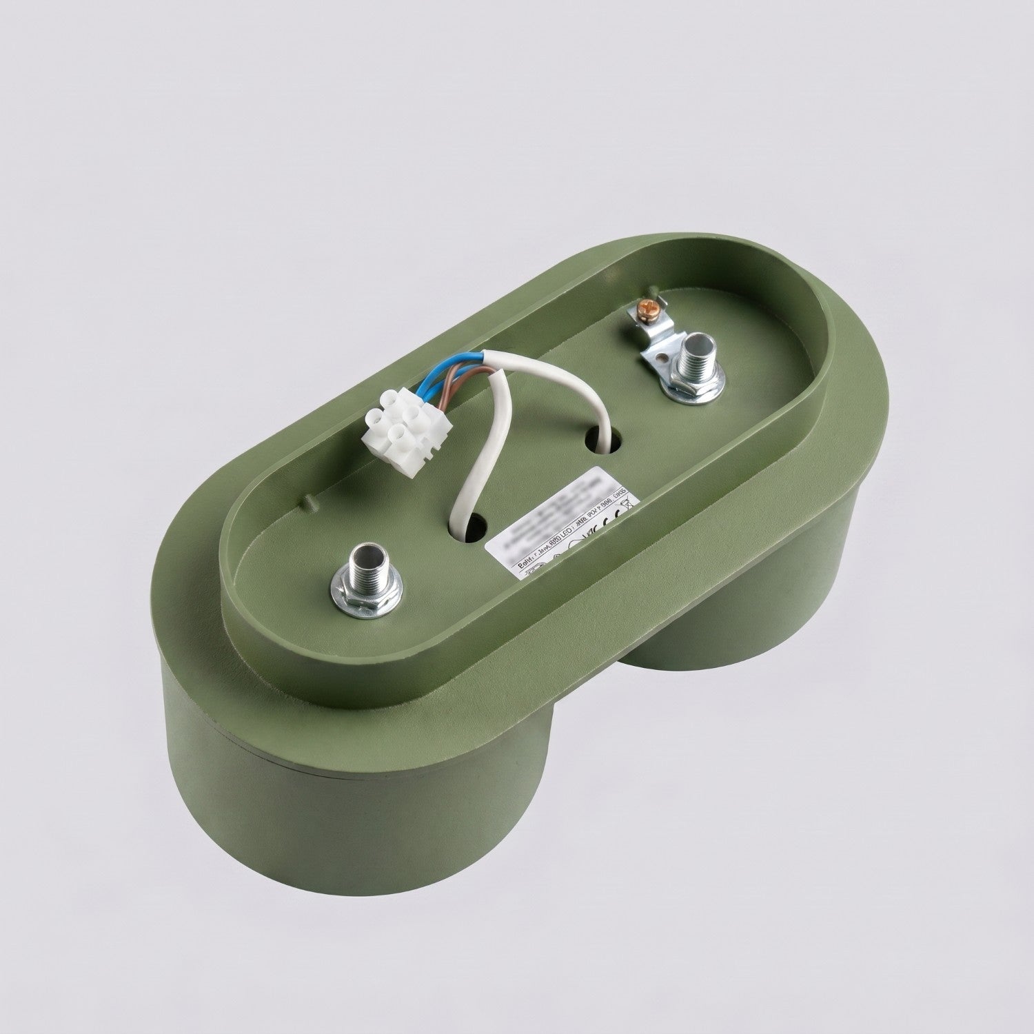 Plafonnier Modo 2 aluminium vert olive Gx53, vue 7
