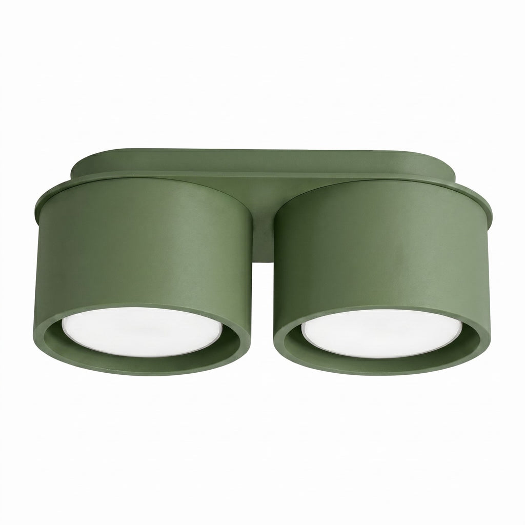 Plafonnier Modo 2 aluminium vert olive Gx53