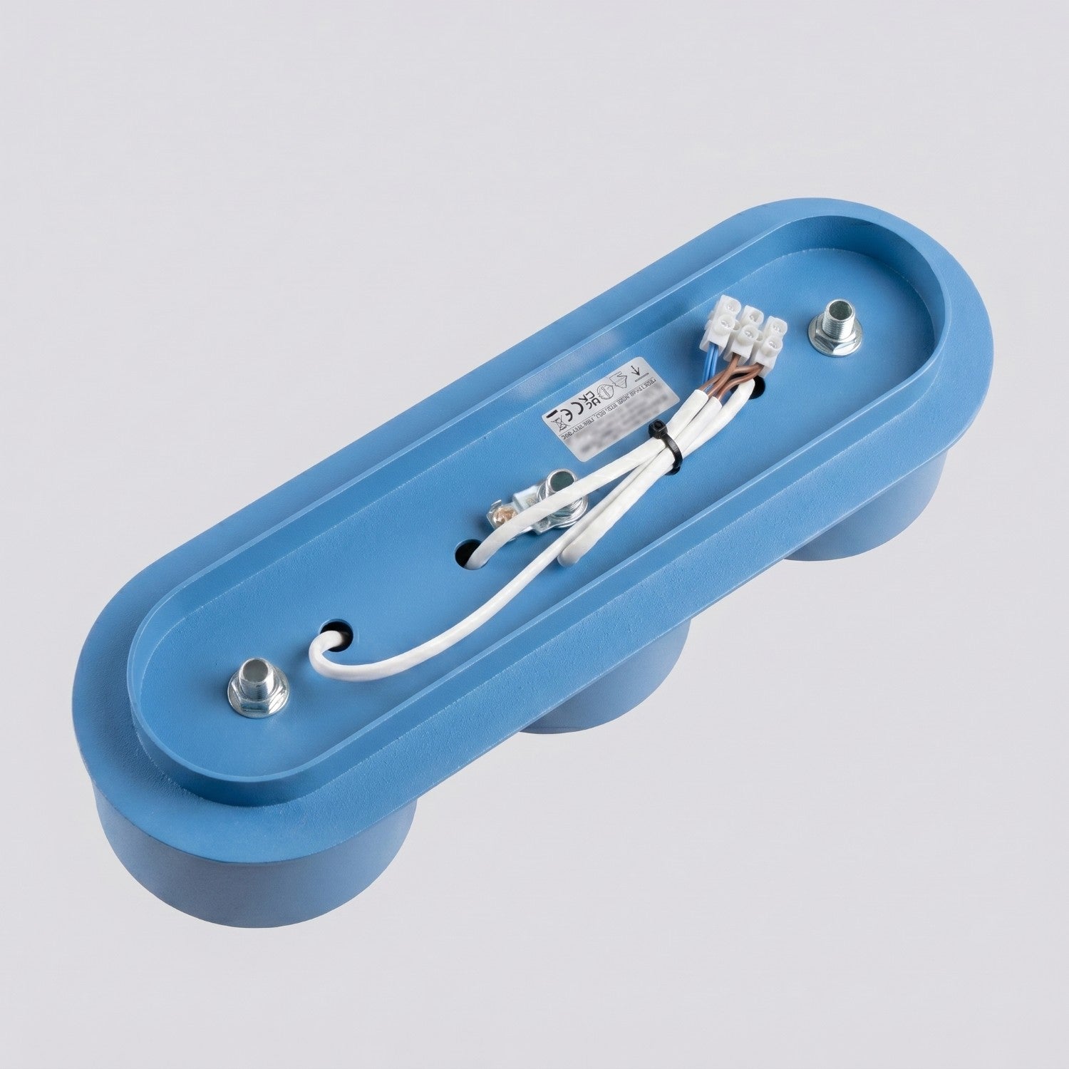 Plafonnier Modo 3 aluminium bleu azur Gx53, vue 7
