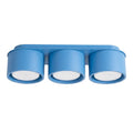 Plafonnier Modo 3 aluminium bleu azur Gx53