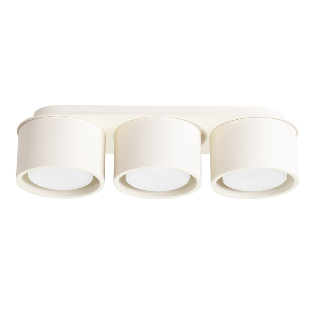 Plafonnier Modo 3 aluminium beige Gx53
