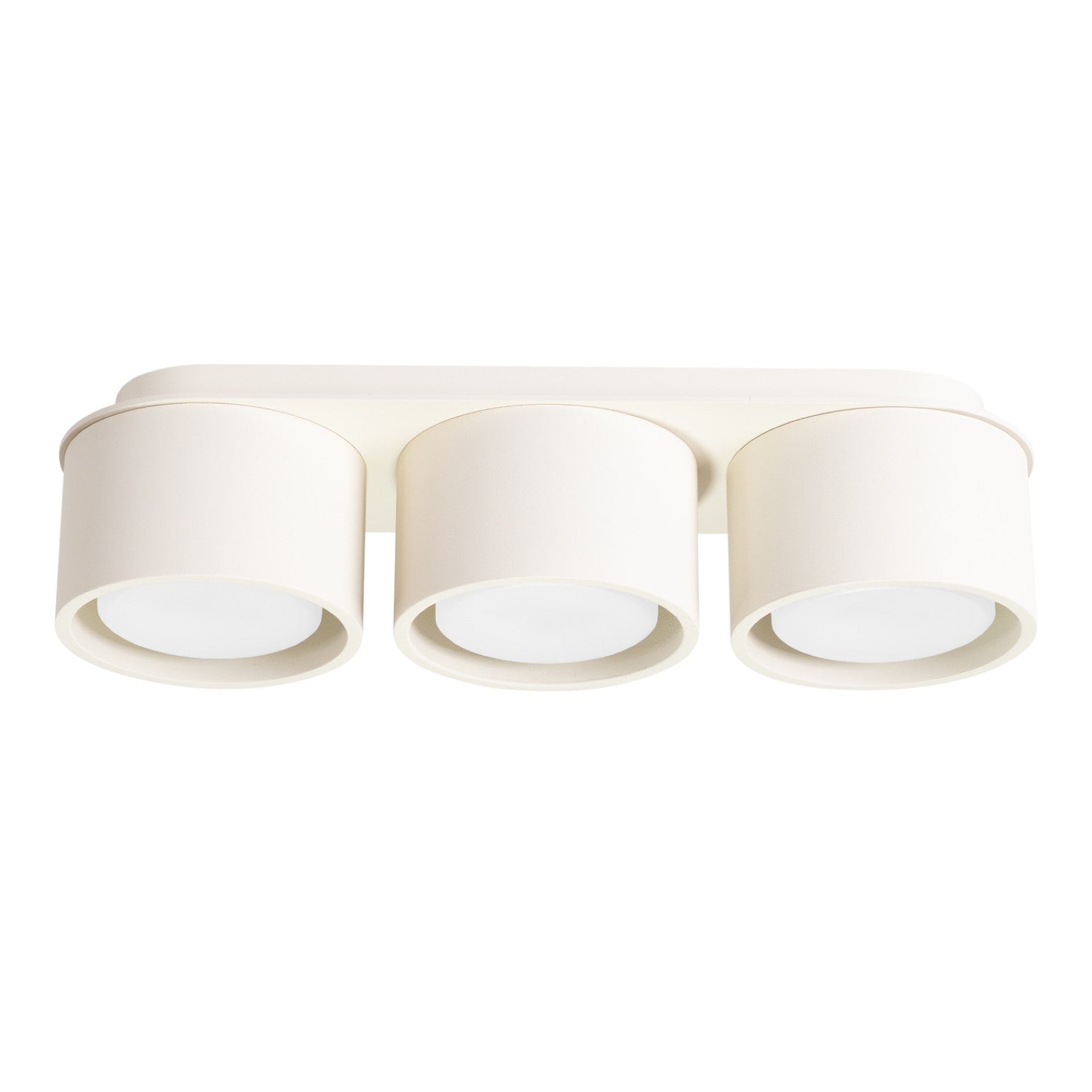 Plafonnier Modo 3 aluminium beige Gx53