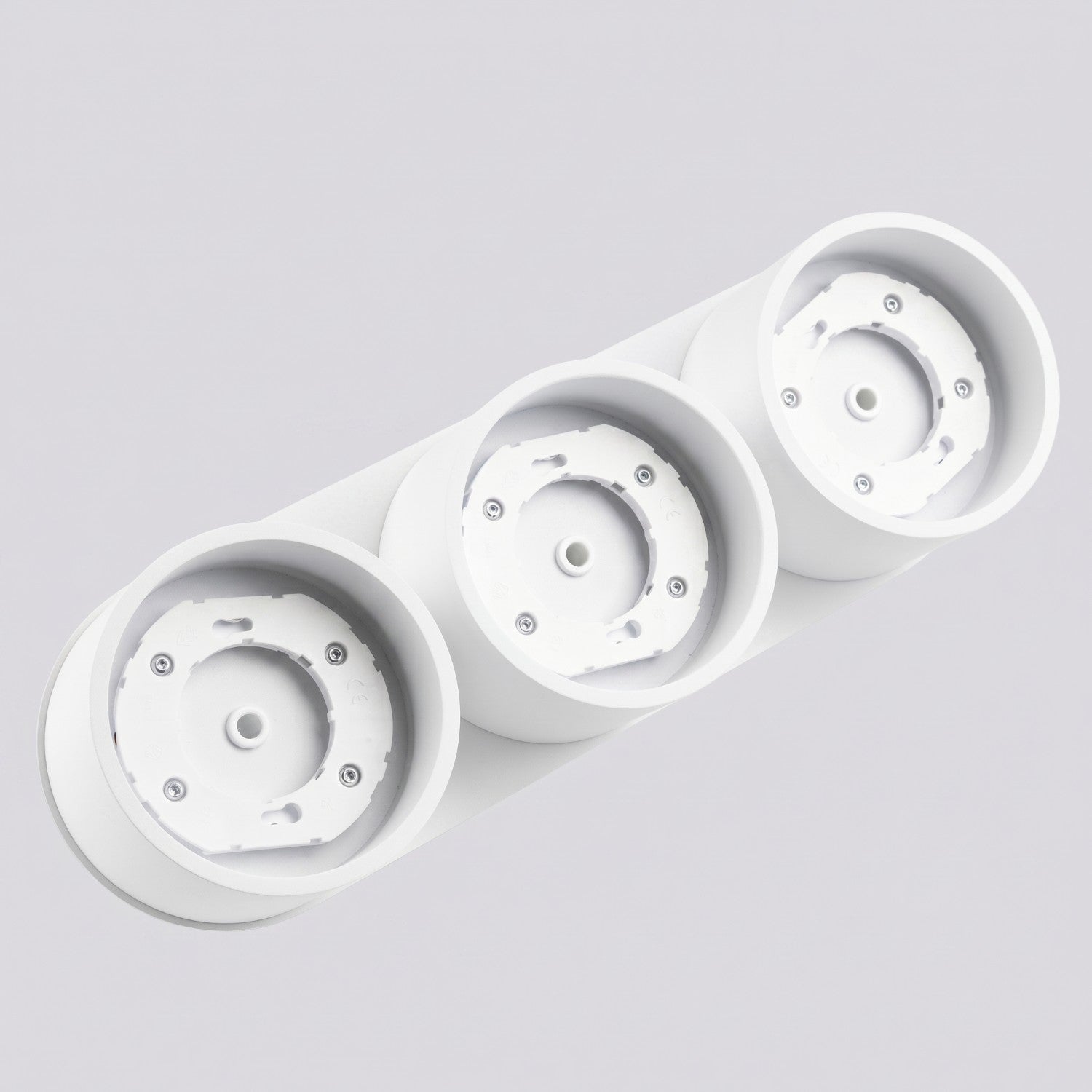 Plafonnier Modo 3 aluminium blanc Gx53, vue 6