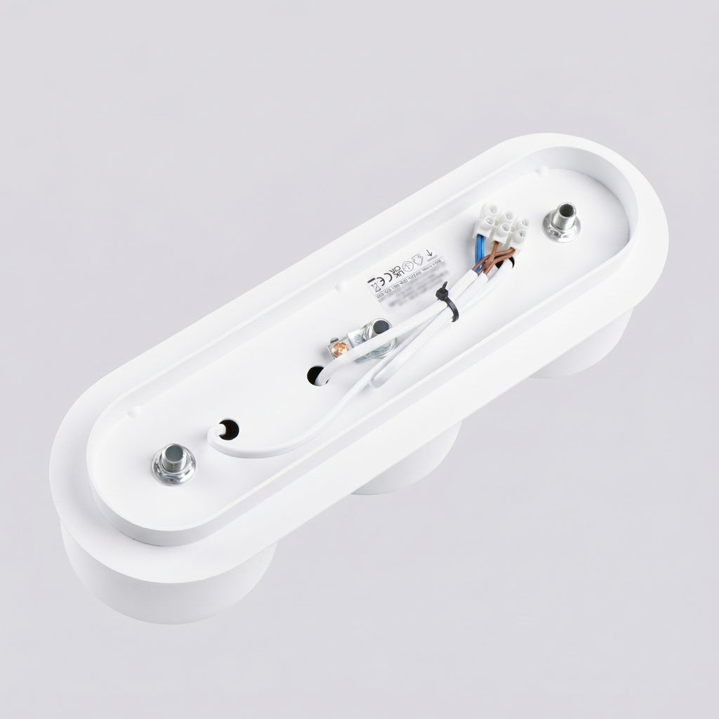 Plafonnier Modo 3 aluminium blanc Gx53, vue 7
