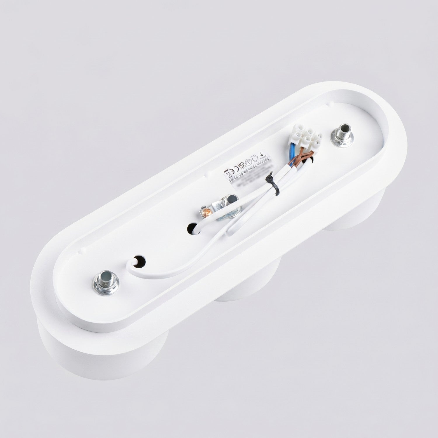Plafonnier Modo 3 aluminium blanc Gx53, vue 7