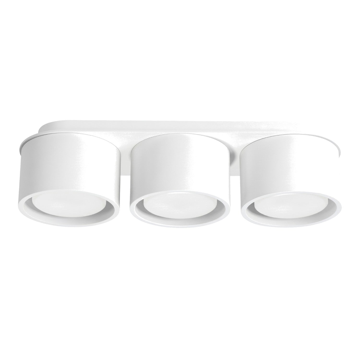 Plafonnier Modo 3 aluminium blanc Gx53