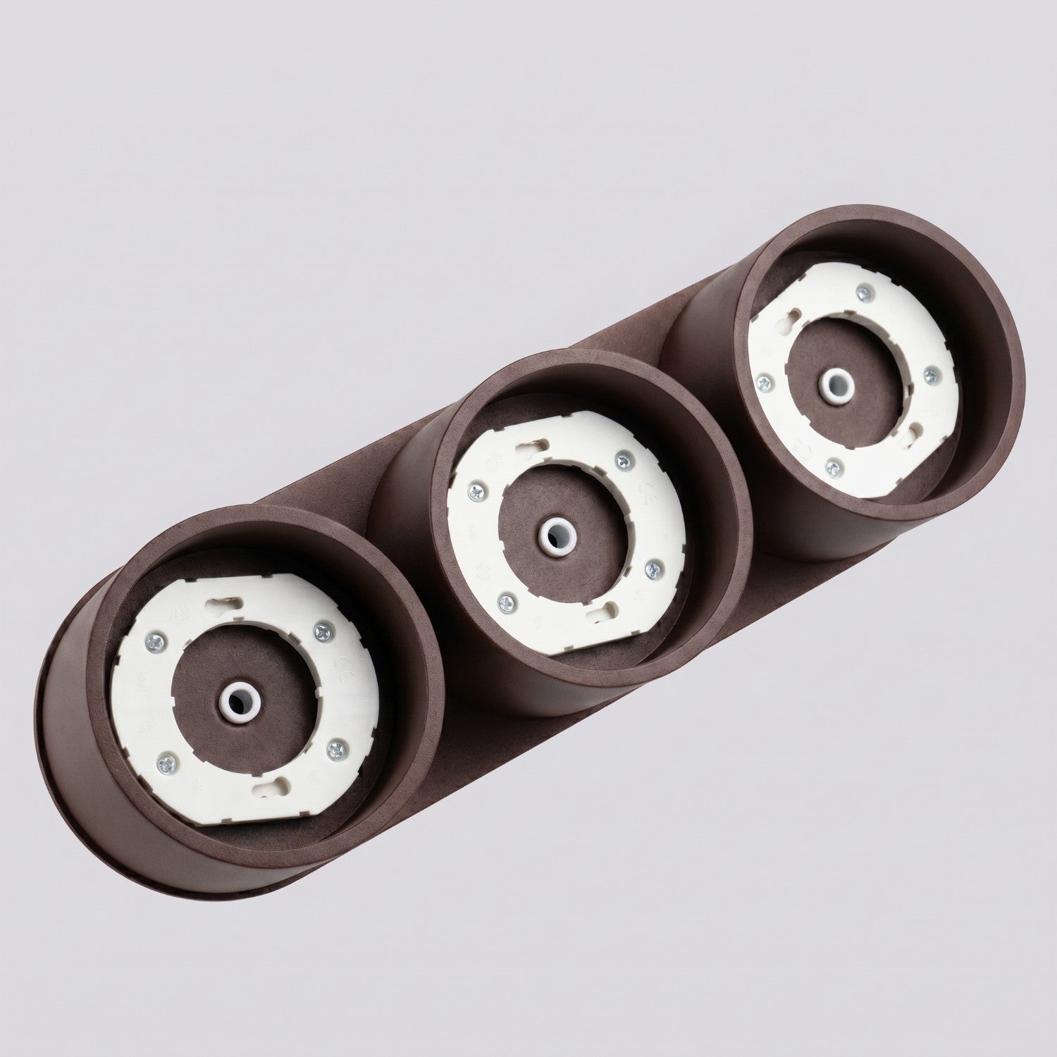 Plafonnier Modo 3 aluminium brun Gx53, vue 6