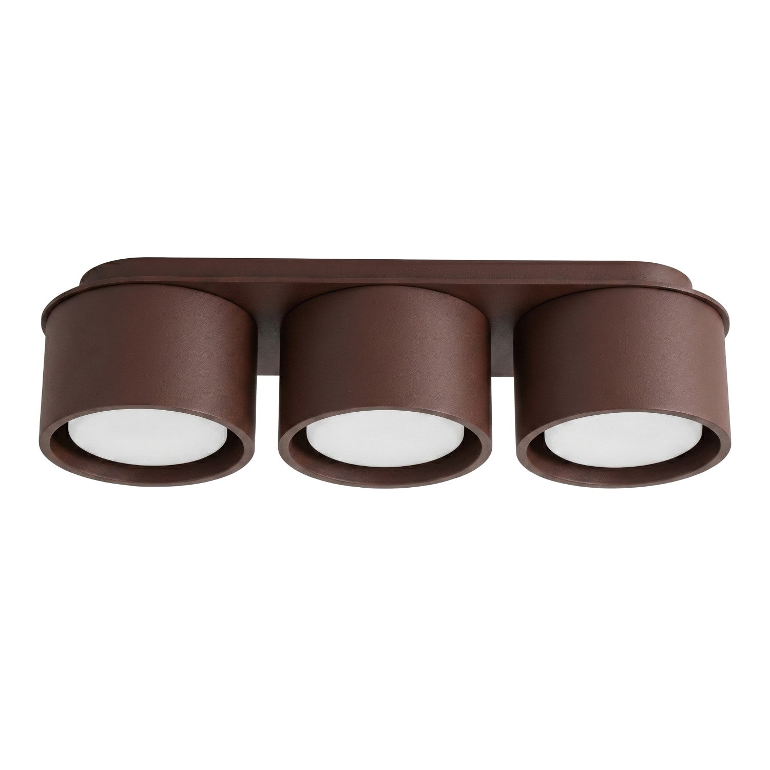 Plafonnier Modo 3 aluminium brun Gx53