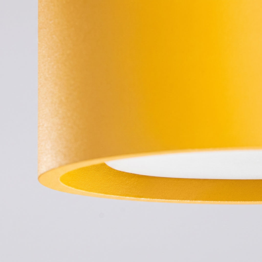 Plafonnier Modo 3 aluminium jaune Gx53, vue 5