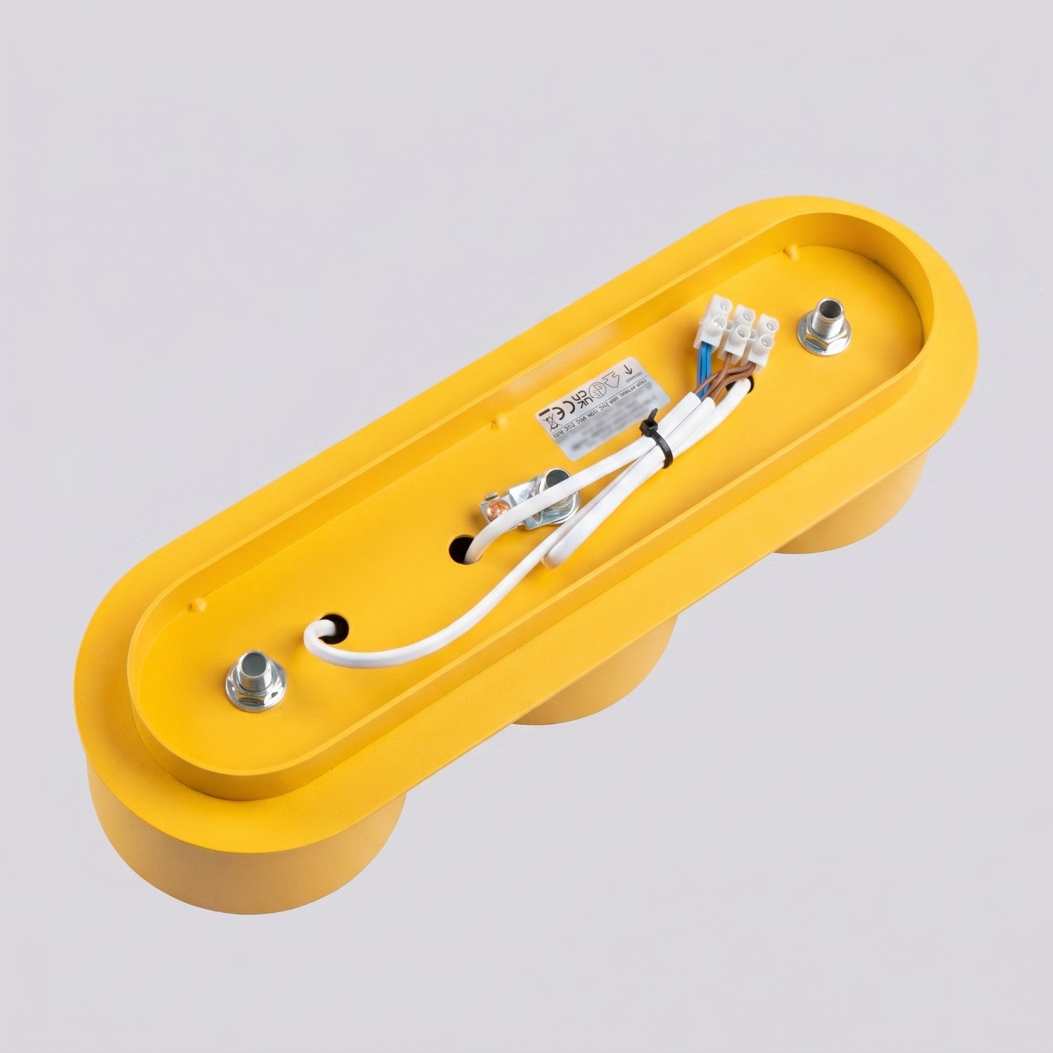 Plafonnier Modo 3 aluminium jaune Gx53, vue 7