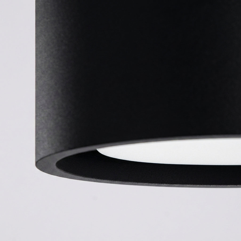 Plafonnier Modo 3 aluminium noir Gx53, vue 5
