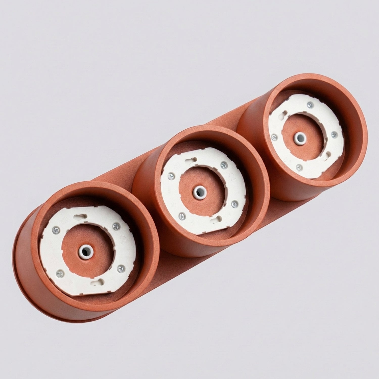 Plafonnier Modo 3 aluminium ocre rouge Gx53, vue 6