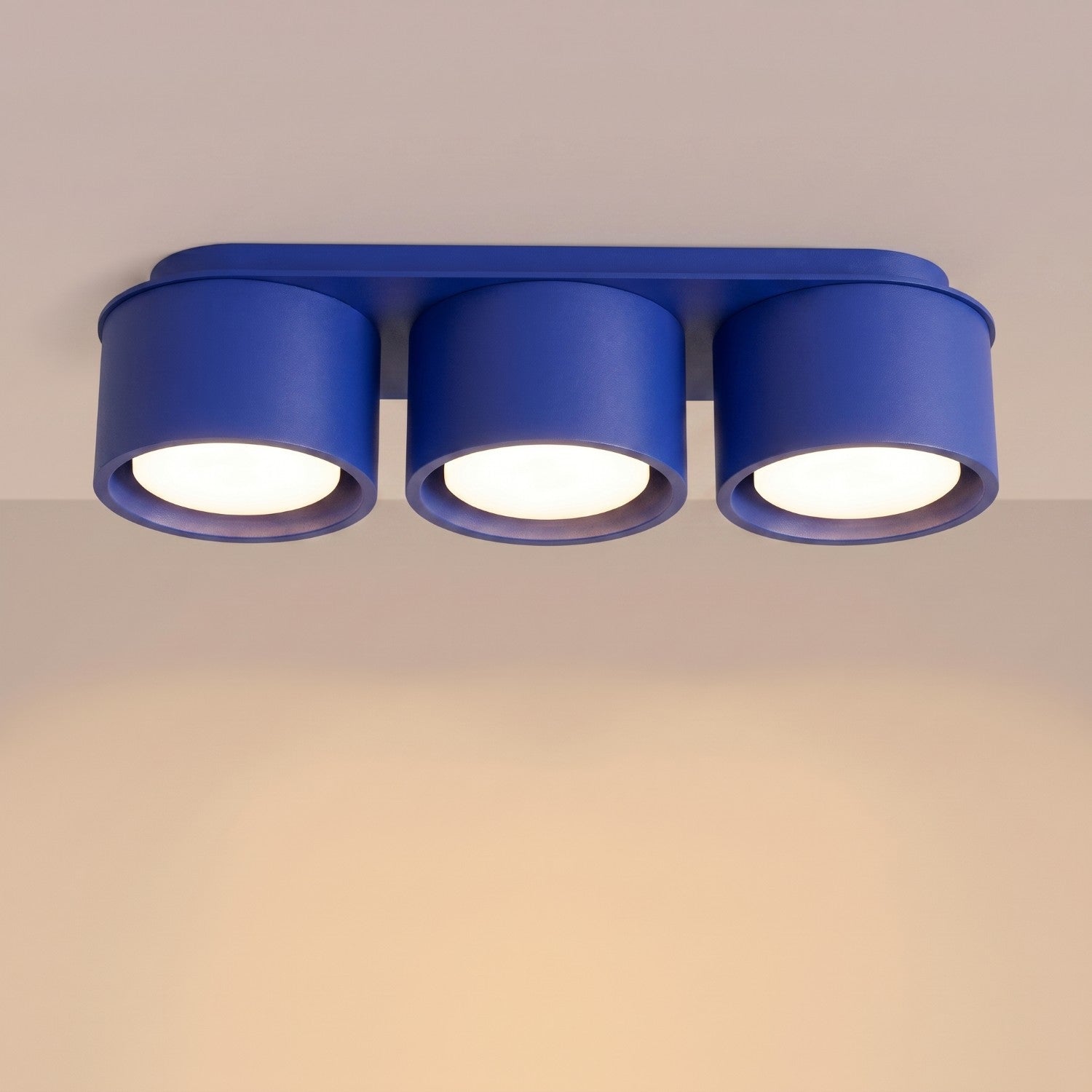 Plafonnier Modo 3 aluminium bleu outremer Gx53, vue 3