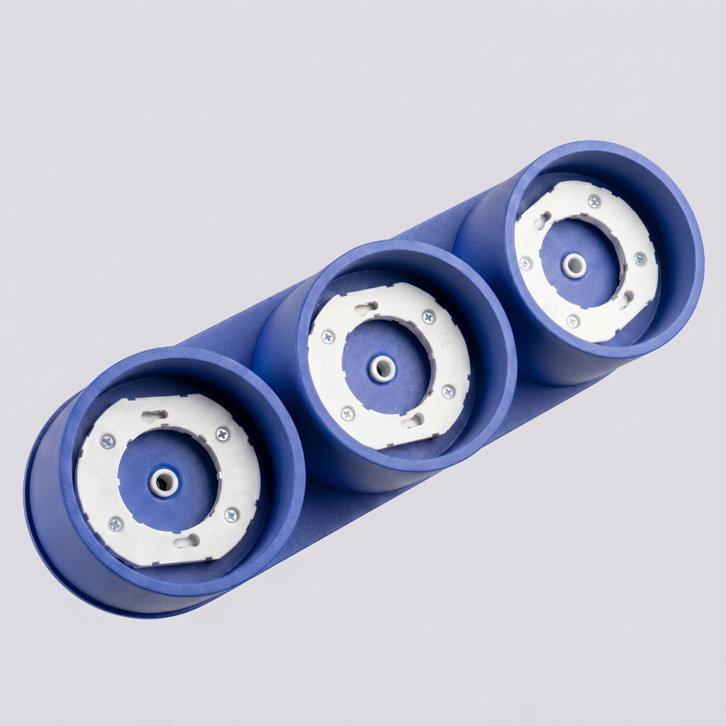 Plafonnier Modo 3 aluminium bleu outremer Gx53, vue 6