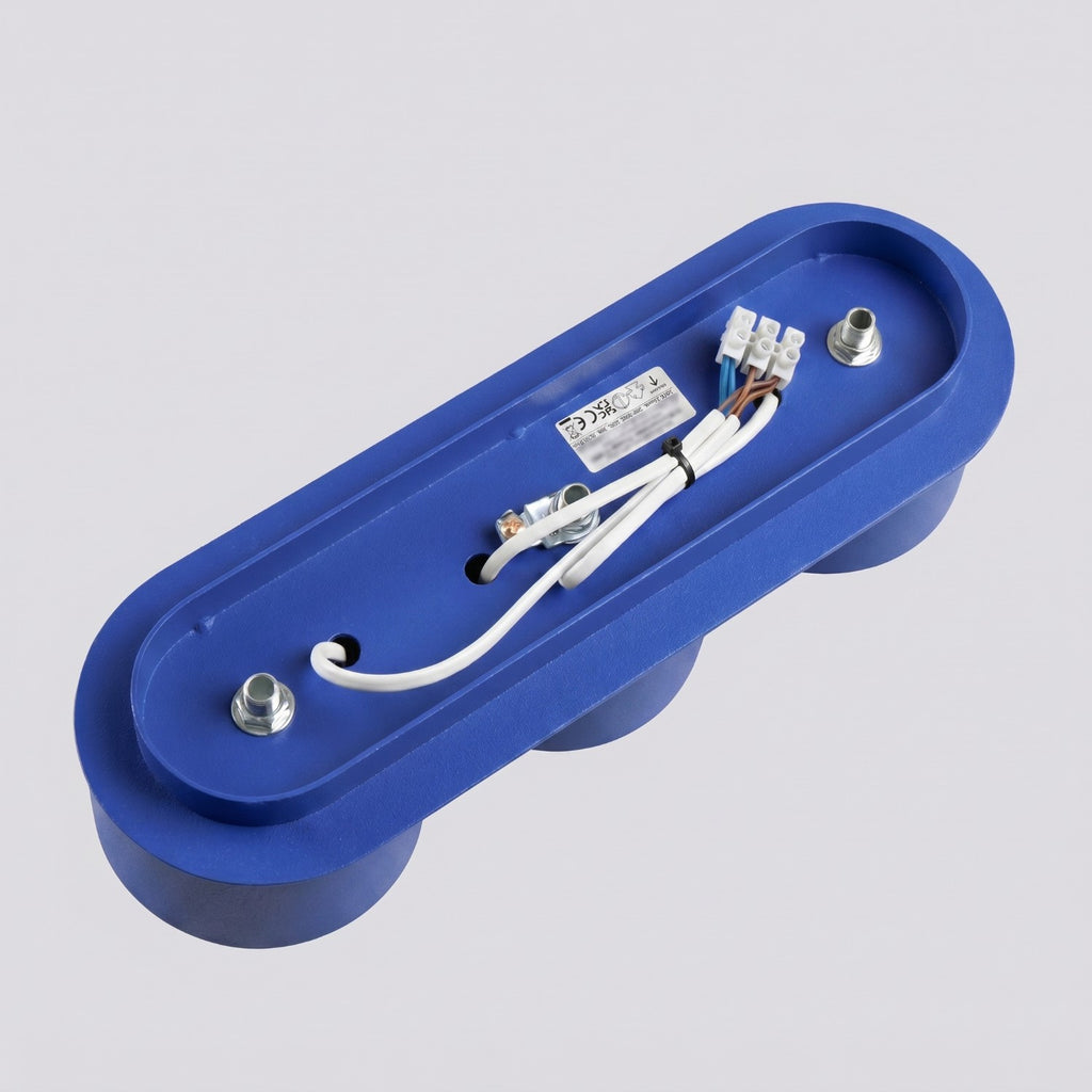 Plafonnier Modo 3 aluminium bleu outremer Gx53, vue 7