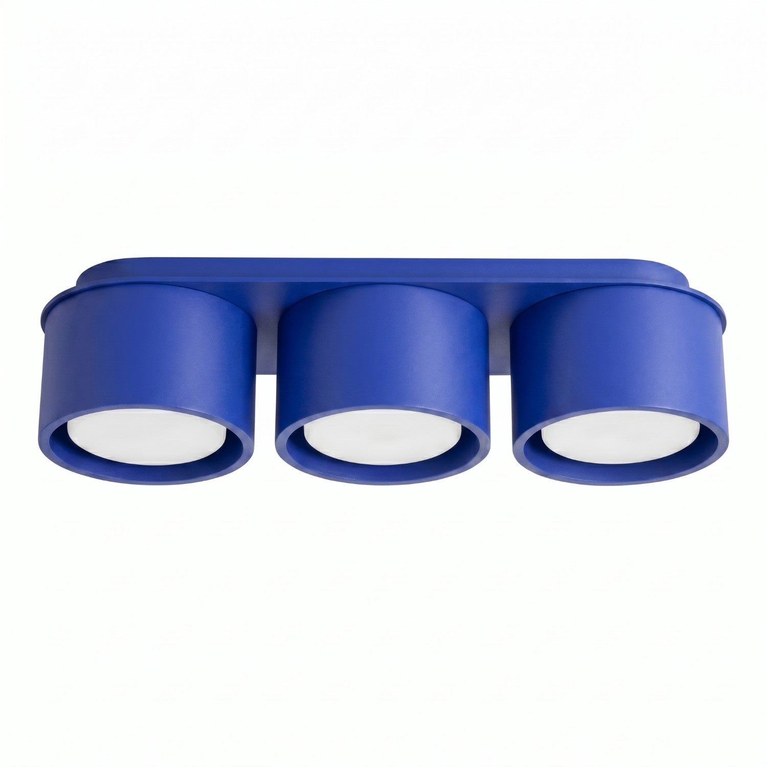 Plafonnier Modo 3 aluminium bleu outremer Gx53