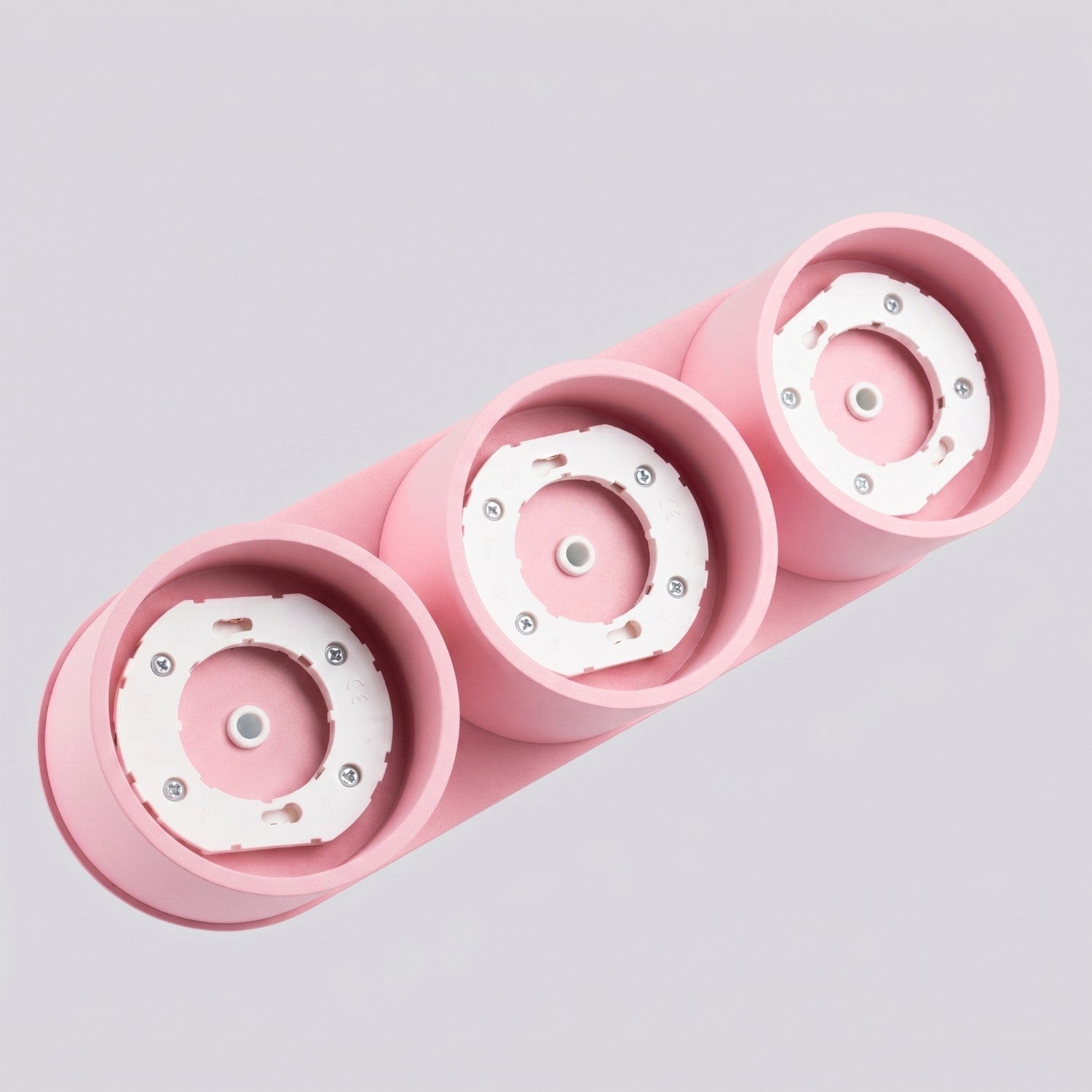 Plafonnier Modo 3 aluminium rose Gx53, vue 6