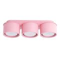 Plafonnier Modo 3 aluminium rose Gx53