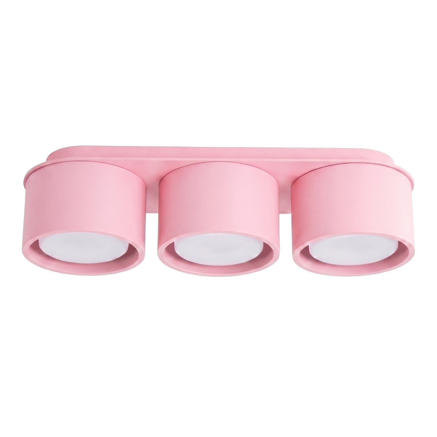 Plafonnier Modo 3 aluminium rose Gx53