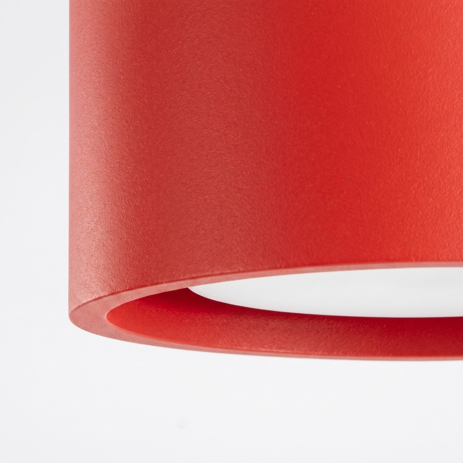 Plafonnier Modo 3 aluminium rouge Gx53, vue 5