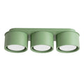 Plafonnier Modo 3 aluminium vert sauge Gx53