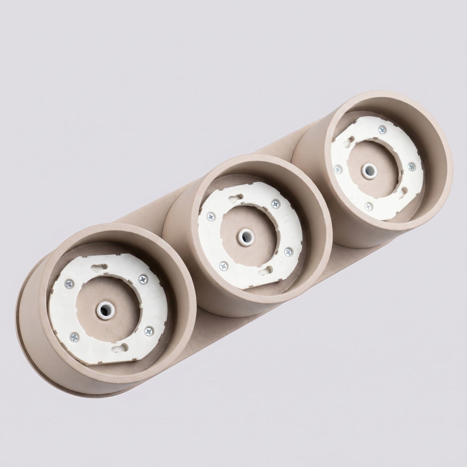 Plafonnier Modo 3 aluminium taupe Gx53, vue 6