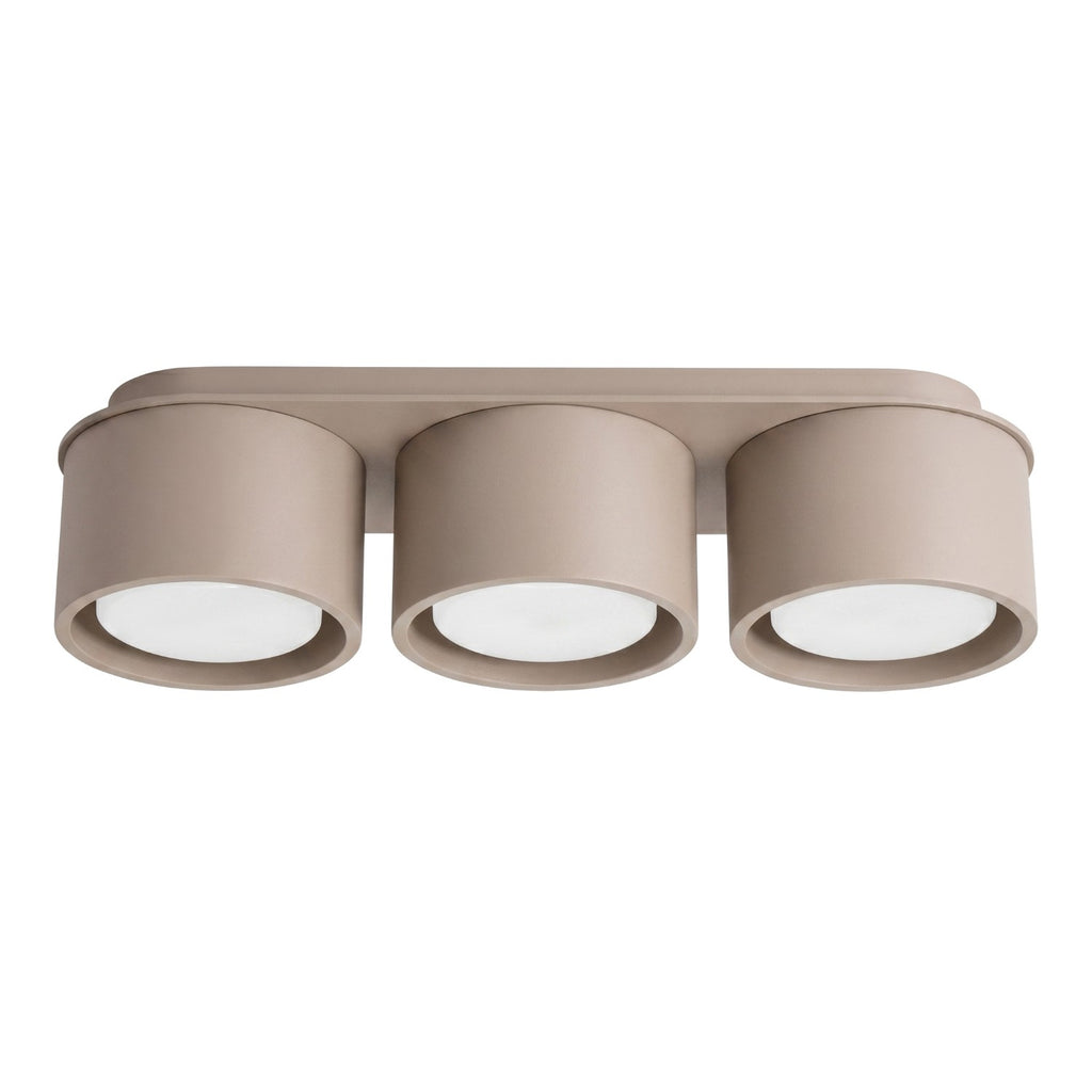 Plafonnier Modo 3 aluminium taupe Gx53