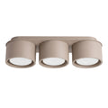 Plafonnier Modo 3 aluminium taupe Gx53